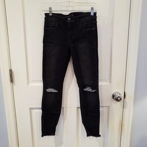 Joe's Jeans Black Distressed Jeans Sz 27